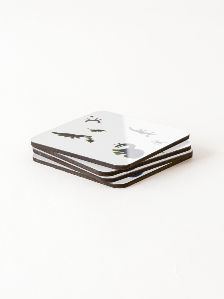 Thumbnail 4 of 5, Coasters (Set of 4), Visual Afterimage designed and sold by InkTheCrow.