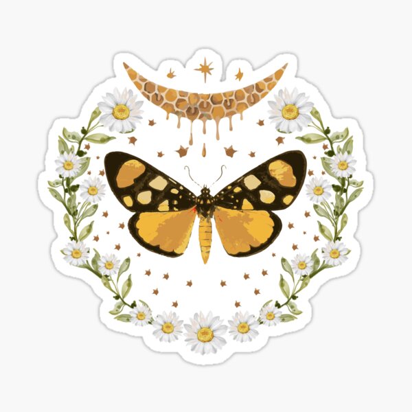 Honey Moon Butterfly Sticker