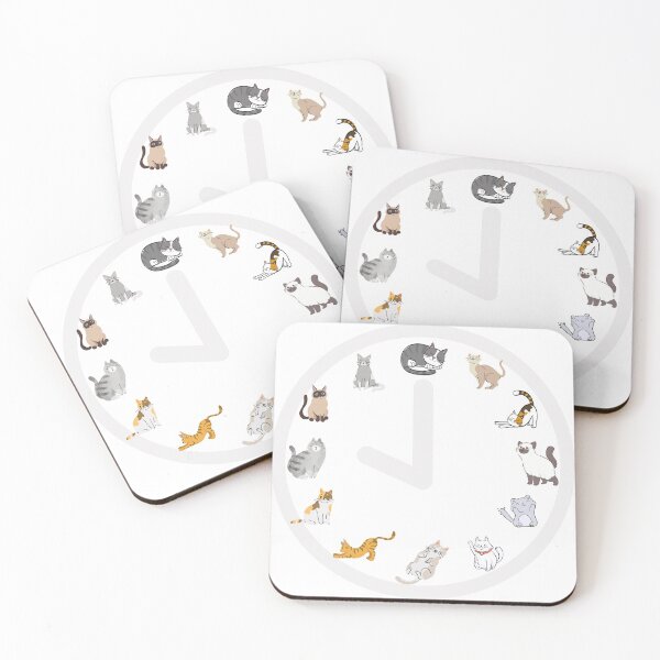 Item preview, kitten clock designed and sold by CeAnArtist.