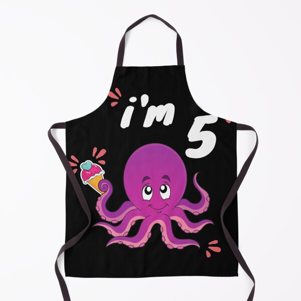 Item preview, Kids I'm 5 Ice Cream Octopus Lover 5th Birthday Gift For Boy Girl designed and sold by VAN-DESIGN.