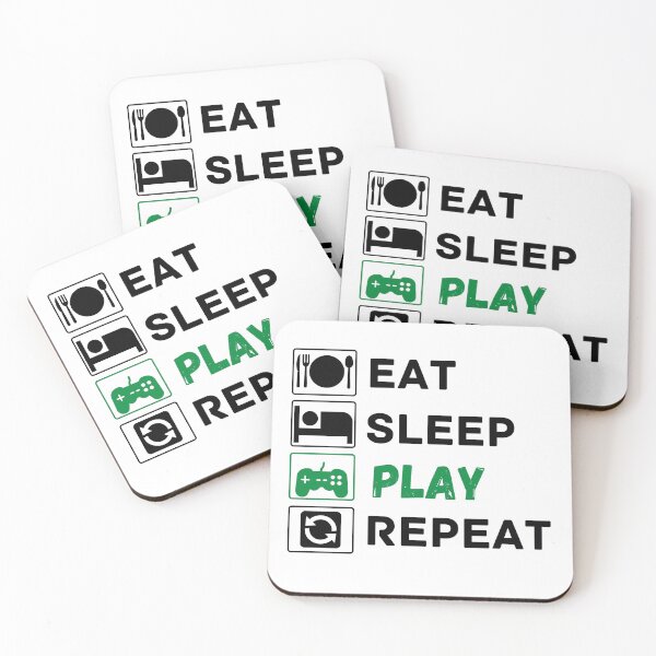 Item preview, eat sleep play repeat designed and sold by ronaldsonou.