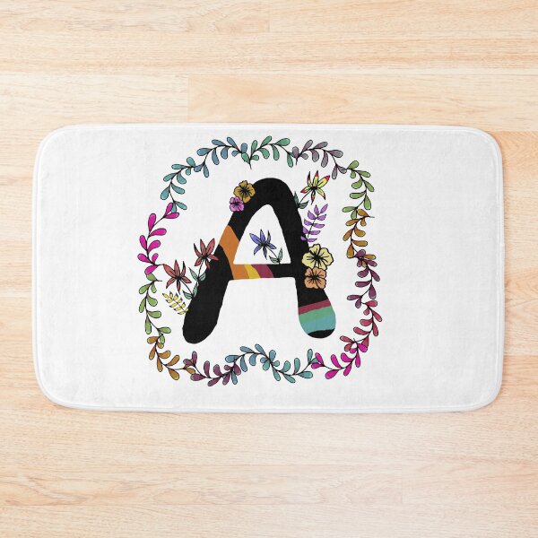 Item preview, Colorful botanical initial A designed and sold by hvasilevshop.