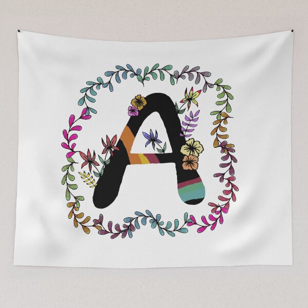 Item preview, Colorful botanical initial A designed and sold by hvasilevshop.