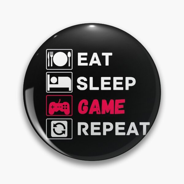Item preview, eat sleep game repeat designed and sold by ronaldsonou.