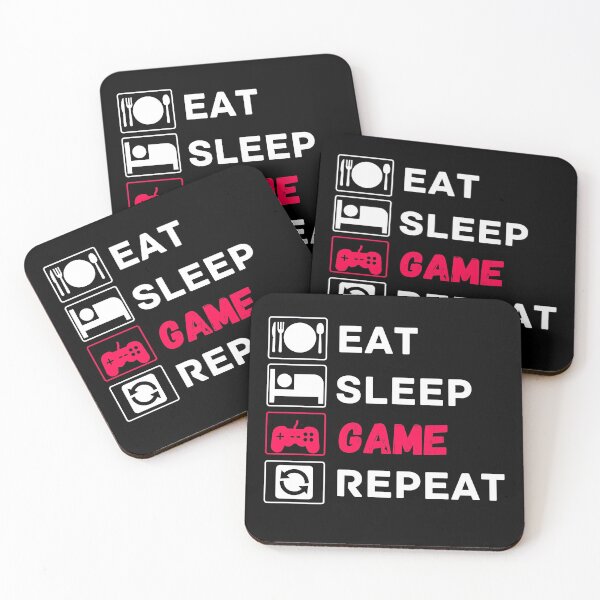Item preview, eat sleep game repeat designed and sold by ronaldsonou.