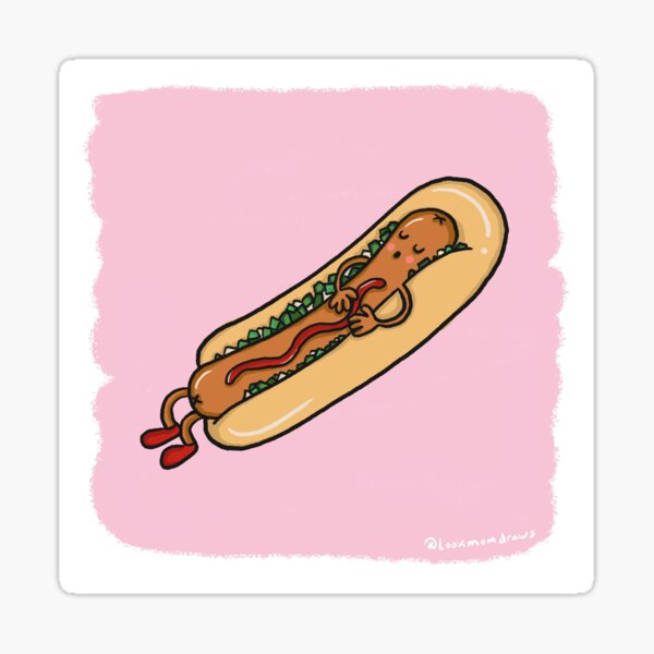 Hawt Dog Sticker