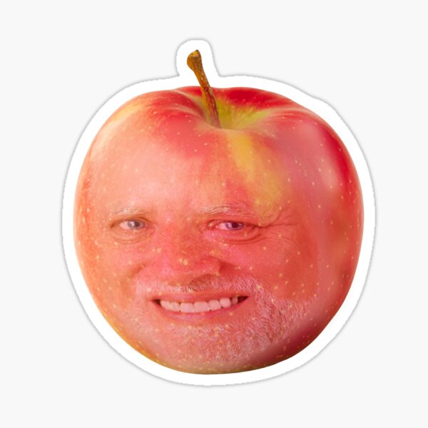 Hide the Pain Harold Apple Sticker
