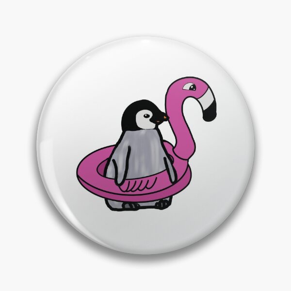 Item preview, Baby Penguin Riding on Flamingo Floaty designed and sold by Mghoward19.
