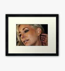 Blond Woman Framed Print