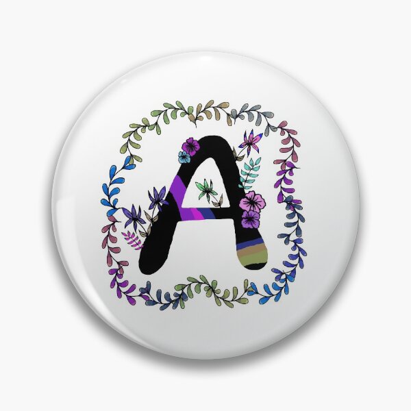 Item preview, Colorful floral initial A designed and sold by hvasilevshop.