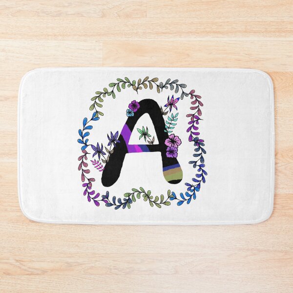 Item preview, Colorful floral initial A designed and sold by hvasilevshop.