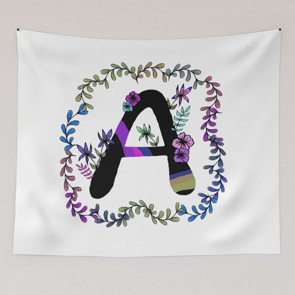Item preview, Colorful floral initial A designed and sold by hvasilevshop.