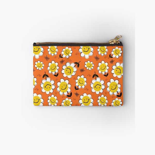 Item preview, Retro Groovy Smile Daisy Happy Smiley Face Orange Hippie  designed and sold by GypsyGoonDesign.