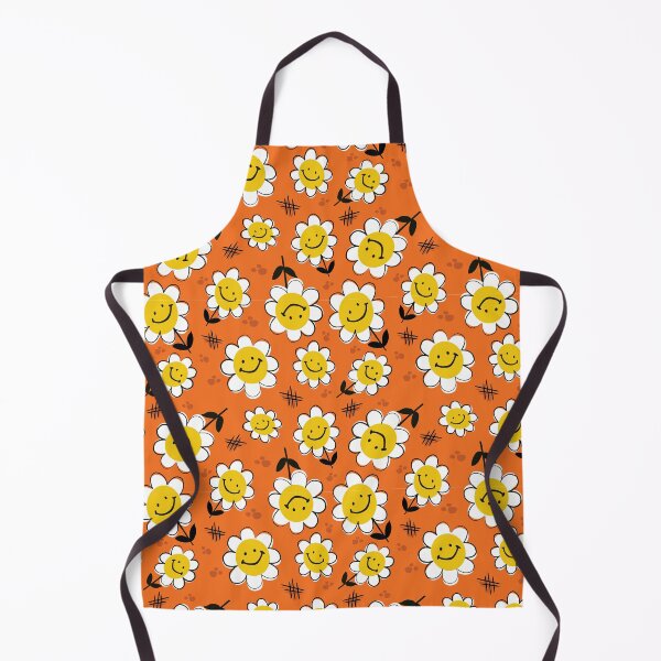 Item preview, Retro Groovy Smile Daisy Happy Smiley Face Orange Hippie designed and sold by GypsyGoonDesign.