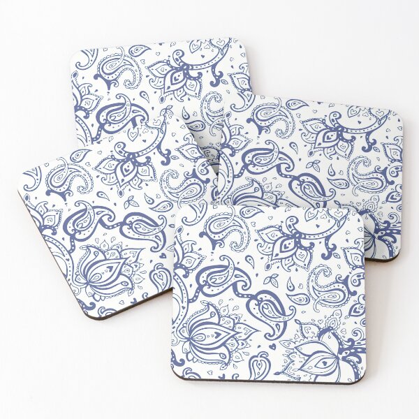 Item preview, Blue Paisley Pattern, Blue Paisley floral seamless Pattern, Blue Paisley designed and sold by graphic-genie.
