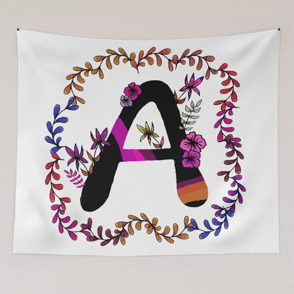 Item preview, Colorful botanical letter A designed and sold by hvasilevshop.