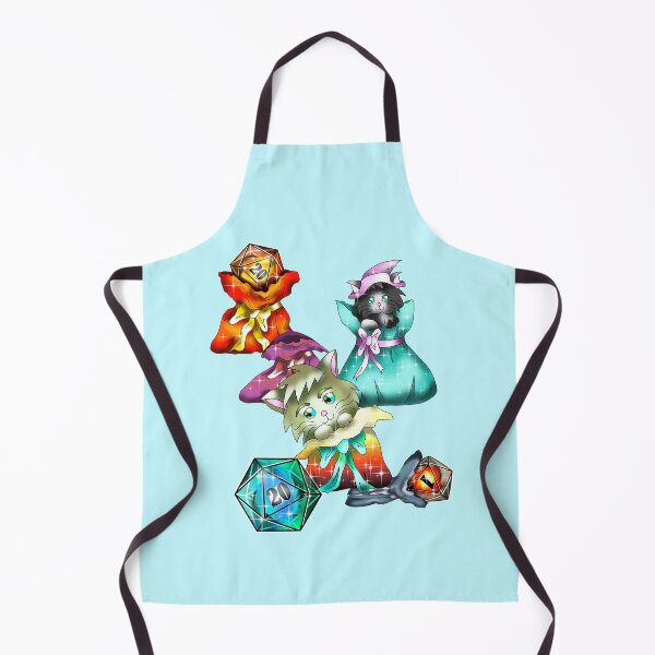 Item preview, Cute dungeons and dragons kittens with D20 dice designed and sold by CuisineCat.