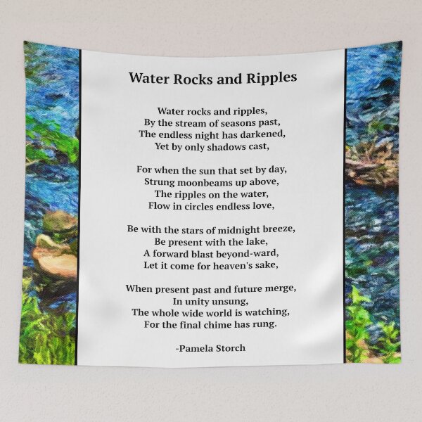 Item preview, Water Rocks and Ripples Poem designed and sold by Pamela Storch.