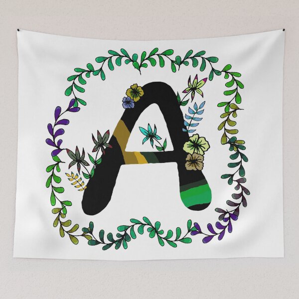 Item preview, Colorful floral letter A designed and sold by hvasilevshop.