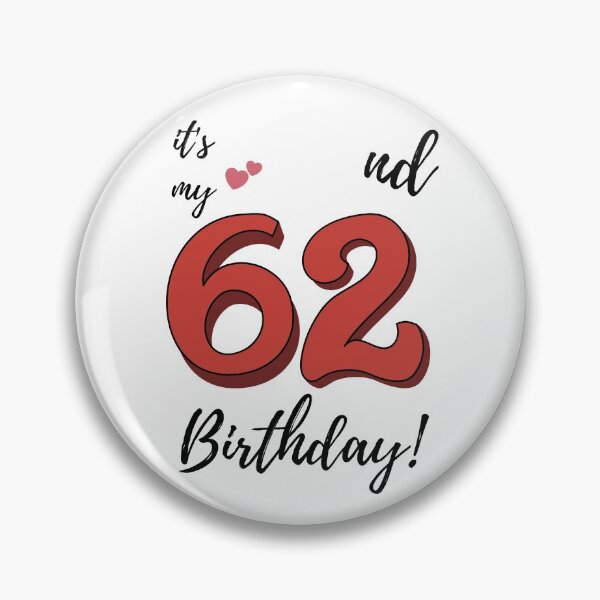 Item preview, It's My 62nd Birthday quote designed and sold by WayneTower.