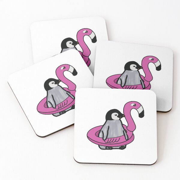 Item preview, Baby Penguin Riding on Flamingo Floaty designed and sold by Mghoward19.