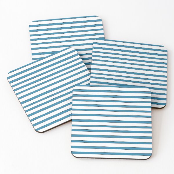 Item preview, Blue and White Stripes With Black designed and sold by DesignsByMuriel.