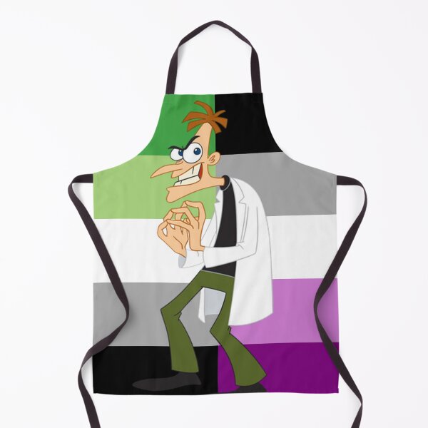Item preview, AroAce Pride Professor Doofenshmirtz designed and sold by Friend of Frogs.