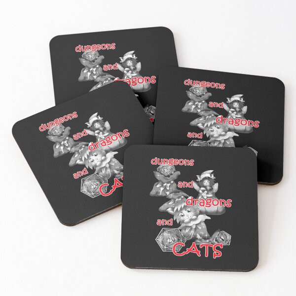 Item preview, Dungeons and dragons cute kittens with D20 dice designed and sold by CuisineCat.