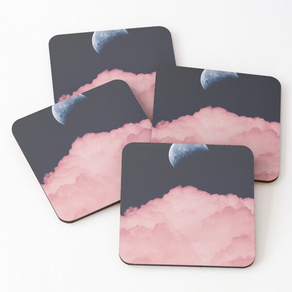 Item preview, creativity moon with pinky cloud relaxed meditational  designed and sold by mocazaki.