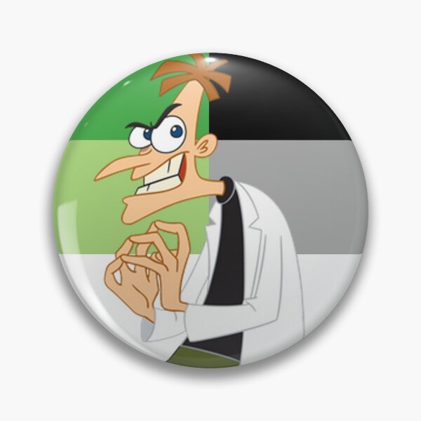 Item preview, AroAce Pride Professor Doofenshmirtz designed and sold by Friend of Frogs.