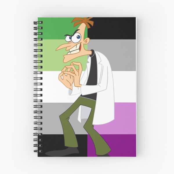 Item preview, AroAce Pride Professor Doofenshmirtz designed and sold by Friend of Frogs.