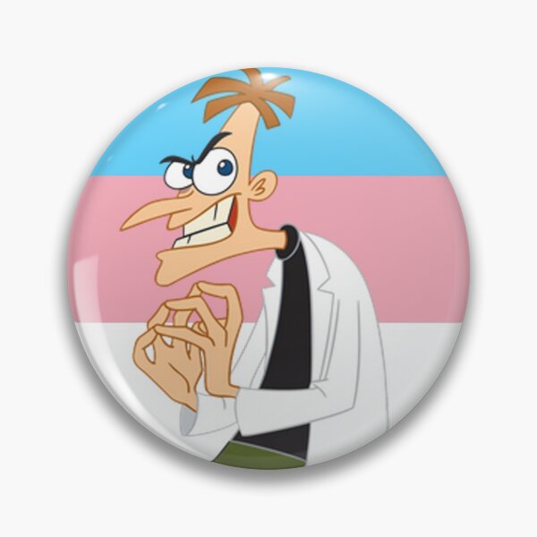 Item preview, Trans Pride Professor Doofenshmirtz designed and sold by Friend of Frogs.