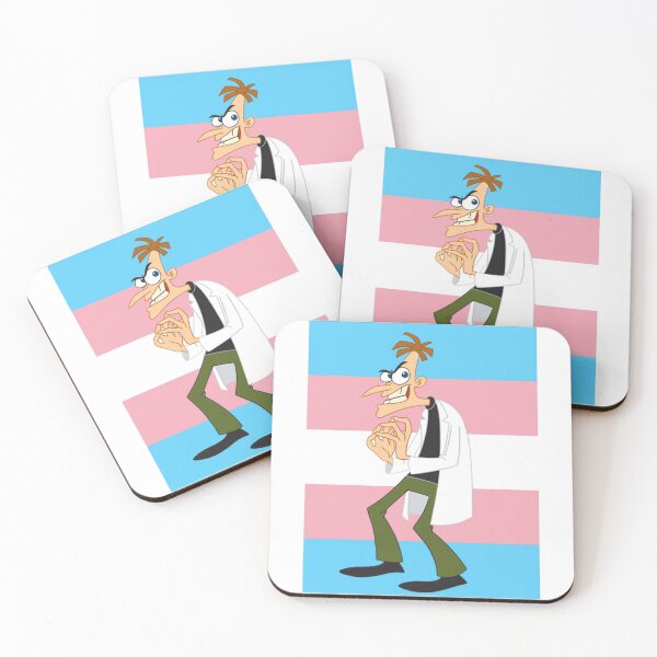 Item preview, Trans Pride Professor Doofenshmirtz designed and sold by Friend of Frogs.