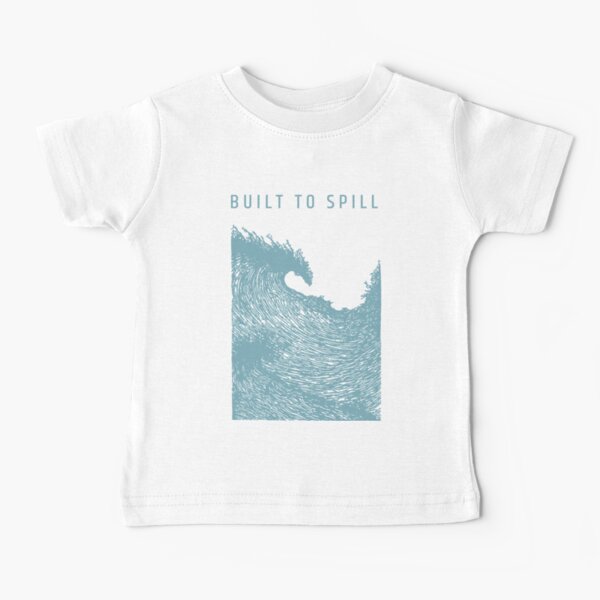 Built to Spill - amazing grunge era / alternative rock band. 'Tidal Wave' graphic. Blue grey print. Baby T-Shirt