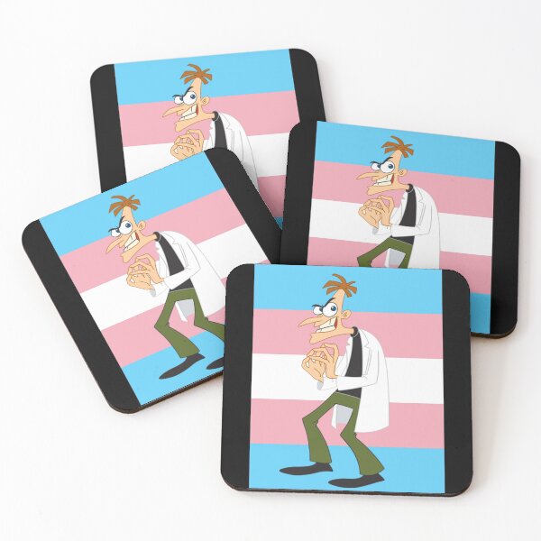 Item preview, Trans Pride Professor Doofenshmirtz designed and sold by Friend of Frogs.