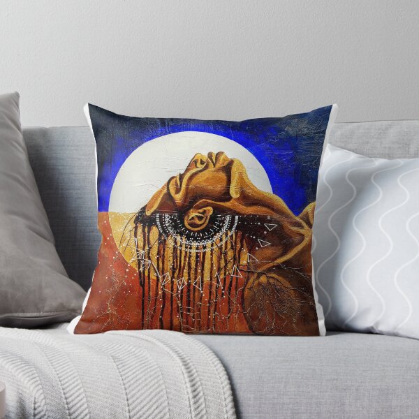 Listening to the Earth Throw Pillow