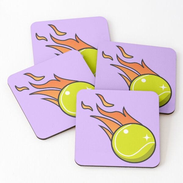 Item preview, Flaming Tennis - Sticker designed and sold by Nightlight0.