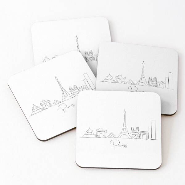 Artikelvorschau, Paris Skyline Stadtbild entworfen und verkauft von SimpleLineDraw.
