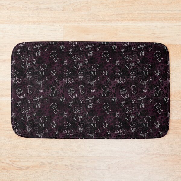 Item preview, Mushrooms - Lighter Purple Background designed and sold by Blenderbeetle.