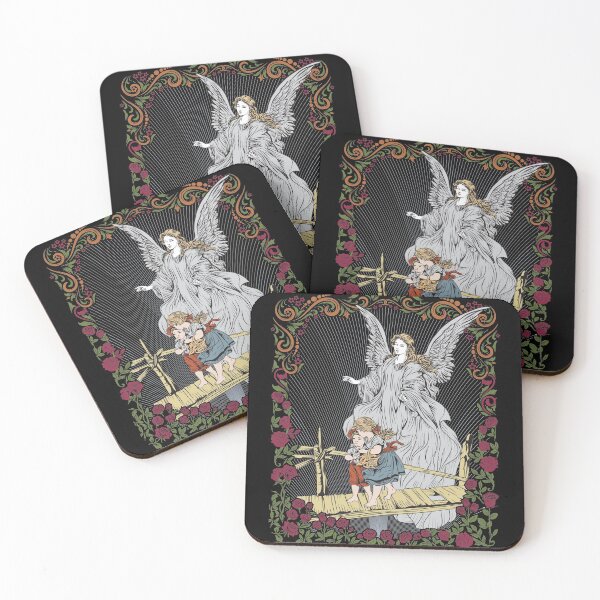 Item preview, Angel Guarding Children Crossing the Bridge designed and sold by javaneka.