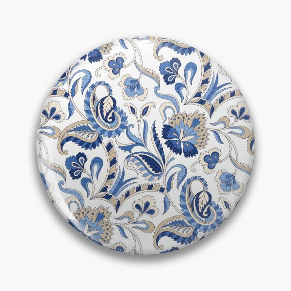 Item preview, Blue Paisley Pattern, Blue Paisley floral seamless Pattern, Blue Paisley designed and sold by graphic-genie.