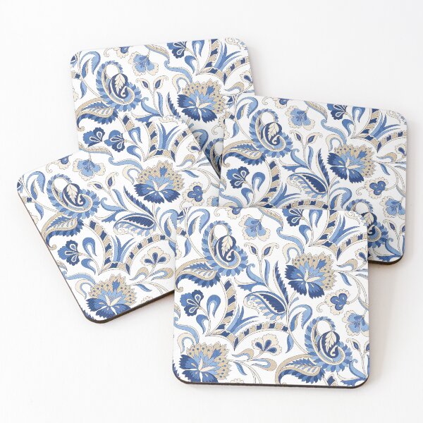 Item preview, Blue Paisley Pattern, Blue Paisley floral seamless Pattern, Blue Paisley designed and sold by graphic-genie.
