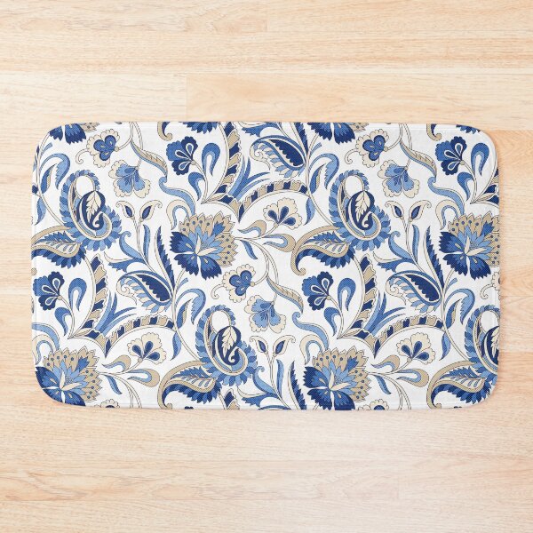 Item preview, Blue Paisley Pattern, Blue Paisley floral seamless Pattern, Blue Paisley designed and sold by graphic-genie.