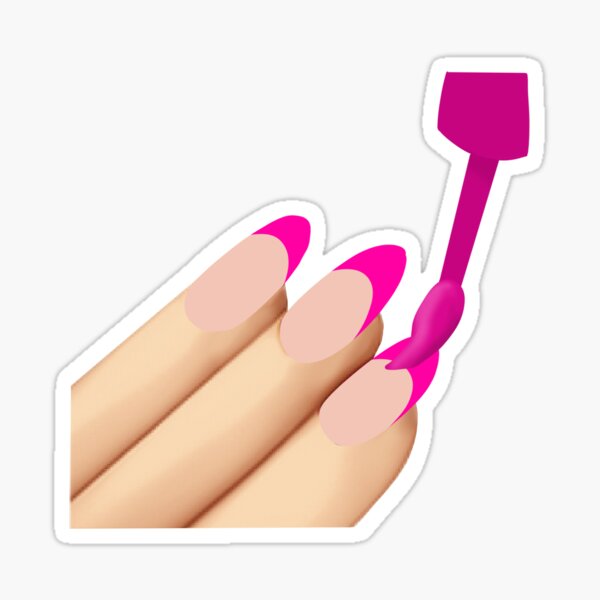 Buy Pink Nail Polish Emoji Sticker, Emoji Faces, Cool Stickers, Whatsapp  Emojis, Stickers for Laptop, MacBook Pro Stickers, Waterbottle Stickers  Online in India - Etsy