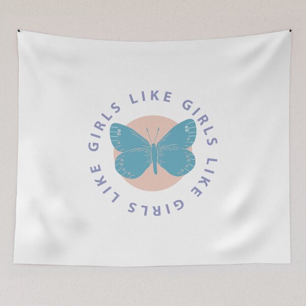 Item preview, "girls like girls" butterfly designed and sold by shelbydi.