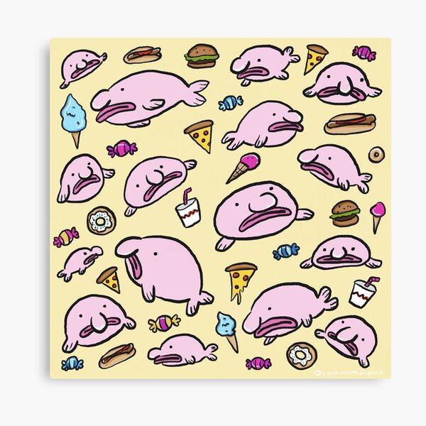 Junk Food Blob Canvas Print