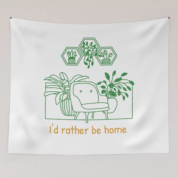 Item preview, I'd Rather Be Home Apparel designed and sold by KeepPlantsHappy.