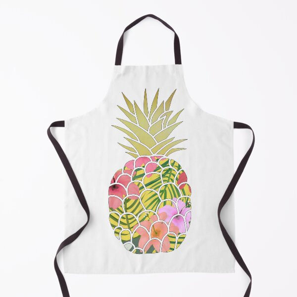 Item preview, Tropical Floral Pineapple Gold Leaf  designed and sold by ViewerEqualsPhoton.
