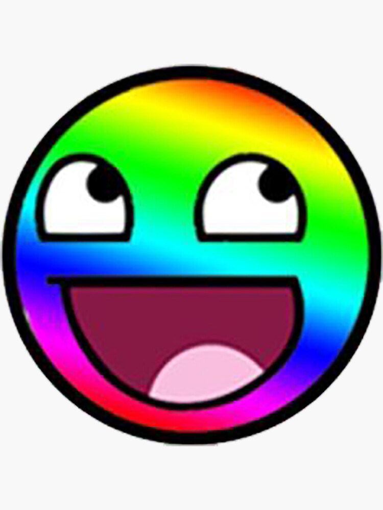 Rainbow Epic Smiley Face Roblox - Roblox T Shirt Epic Face - Free  Transparent PNG Clipart Images Download
