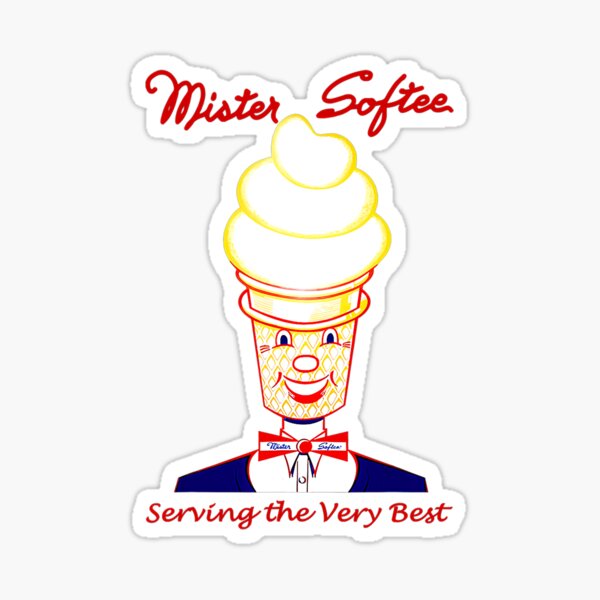 MISTER SOFTEE  Sticker for Sale by Refugeecrushing